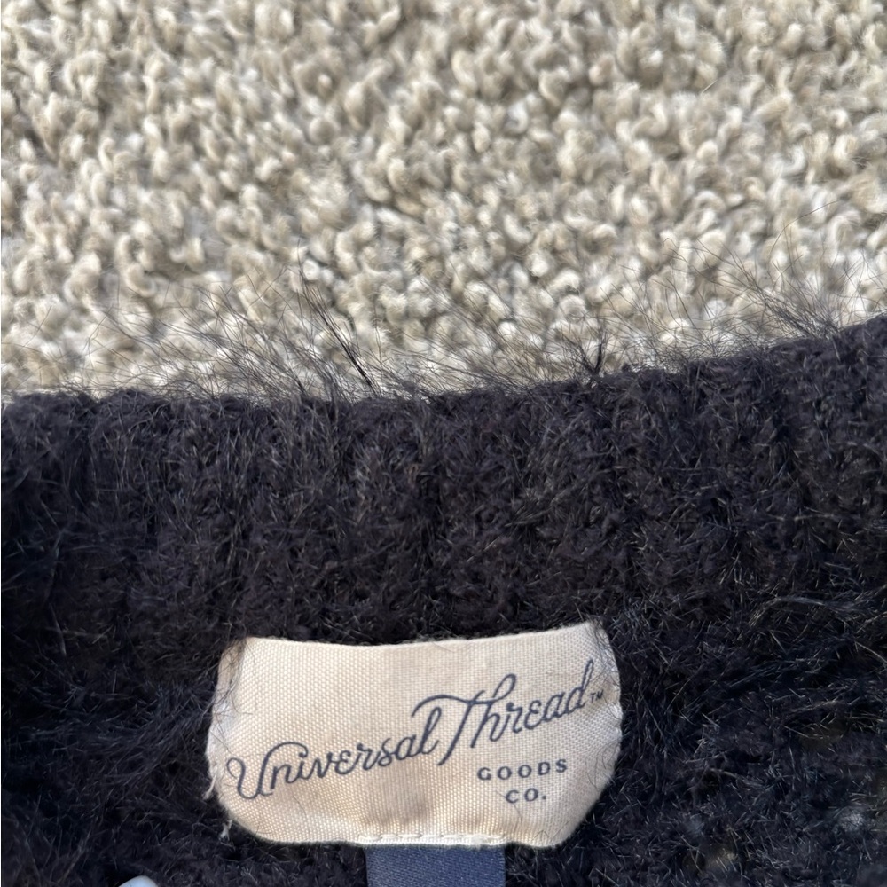 Universal Thread Black Textured Sweater - image 3